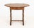 Victorian Burl Walnut Pembroke Table, with serpentine top and drop-leaf sides above single drawer on four turned supports...
