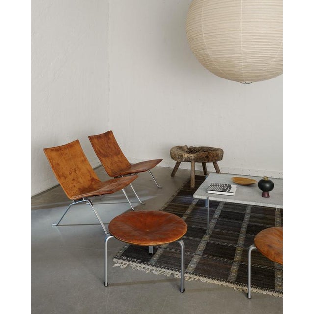 PK-22 Brown Leather Steel Easy Chairs by Poul Kjaerholm for E. Kold Christensen, 1960s, Set of 2 For Sale - Image 10 of 11