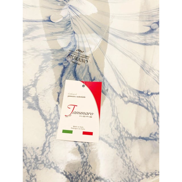 Blue and White Murano Centerpiece Bowl For Sale - Image 10 of 13