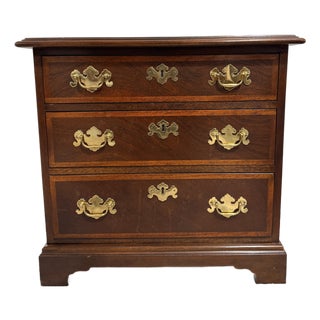 Late 20th Century Baker Chippendale Mahogany Side Chest For Sale