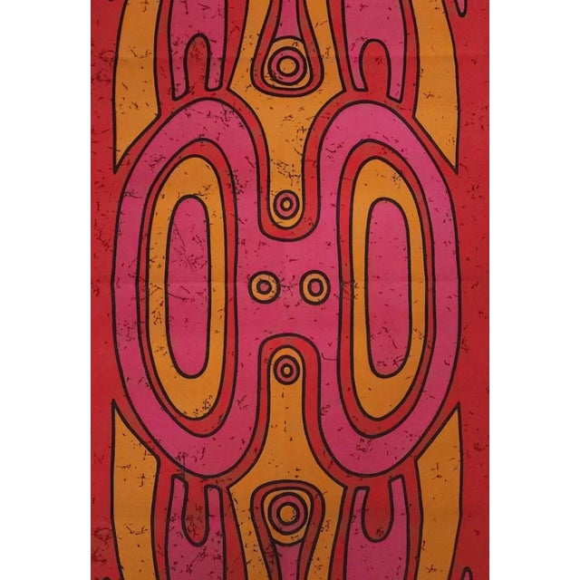 Mid-Century German Pop Art Screen-Printed Wall Hanging by Traute Sänger, 1970s For Sale - Image 4 of 4