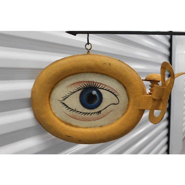 Metal Optician Shop Trade Sign, Set of 2 For Sale - Image 9 of 18