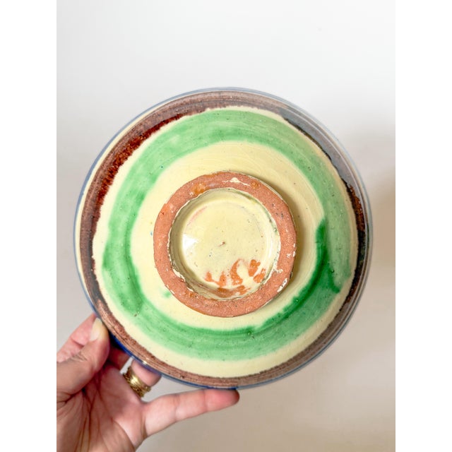 Ceramic Late 20th Century Spanish Almeria Pottery Bowl For Sale - Image 7 of 7