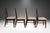 Wood Midcentury Dining Chairs in Style of Kent Coffey Perspecta Cats Eye For Sale - Image 7 of 12