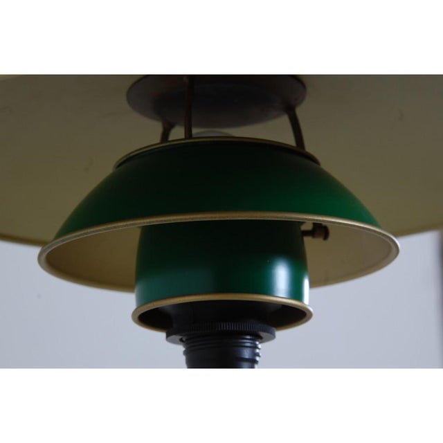 Ph3/2 with Green Shades and Browned Brass by Poul Henningsen, 1940s For Sale - Image 11 of 18