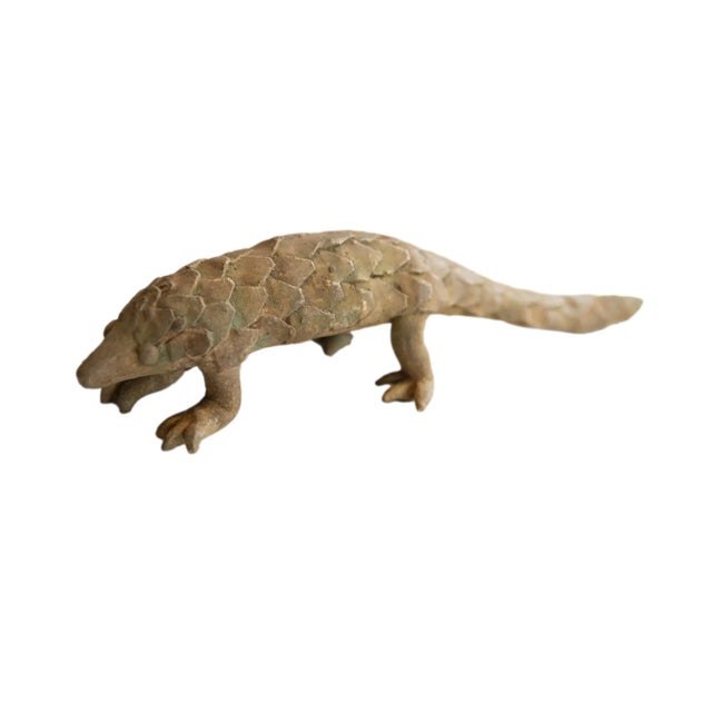 Metal Vintage African Pangolin Sculpture For Sale - Image 7 of 7