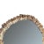 2020s Oval Wall Mirror With Organic Teak Frame For Sale - Image 5 of 6