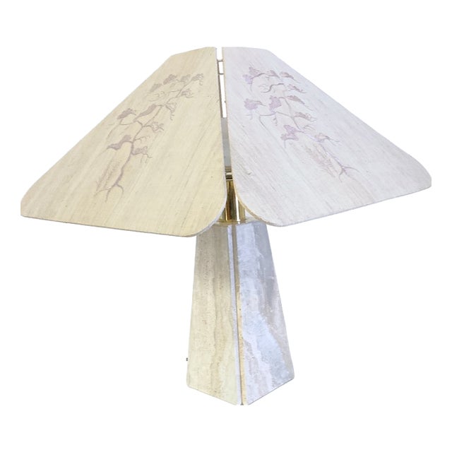 Large Table Lamp with Marble Base by Ruf Design, 1970s For Sale