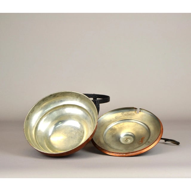 1960s Vintage Copper Vessel with a Heater, 1960s, Set of 3 For Sale - Image 5 of 7