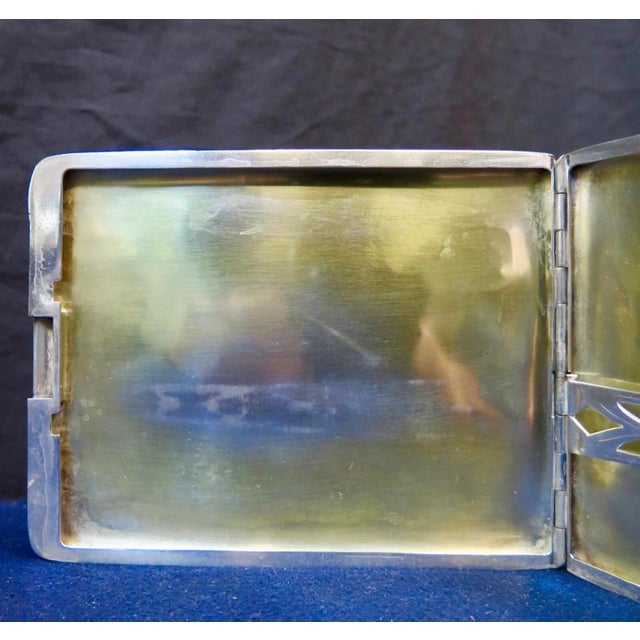 Metal Vintage Art Deco Period Sterling Silver Smoking Set For Sale - Image 7 of 12