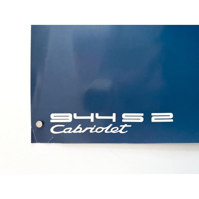 944 S2 Cabriolet Porsche Poster, 1988 For Sale - Image 3 of 8