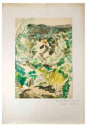 Reynold Arnould, Landscape, Drawing, Mid-20th Century