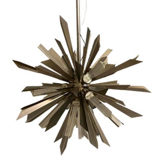 Arteriors Small Waldorf Chandelier in Nickel For Sale