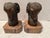 A very handsome vintage pair of ram’s head bookends by Theodore Alexander. Marble plinths; good heavy weight.
