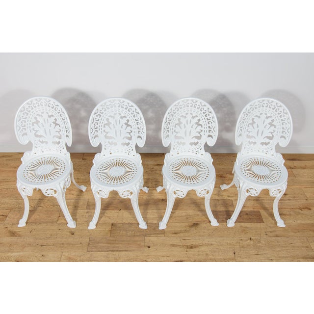 Victorian Aluminium Garden Dining Set, United Kingdom, 1950s, Set of 5 For Sale - Image 15 of 18