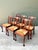 Brown Vintage Chippendale Rush Seat Dining Chairs - Set of 6 For Sale - Image 8 of 12
