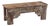 Bench Constructed From Recycled Indian Carved Elements and Reclaimed Wood For Sale