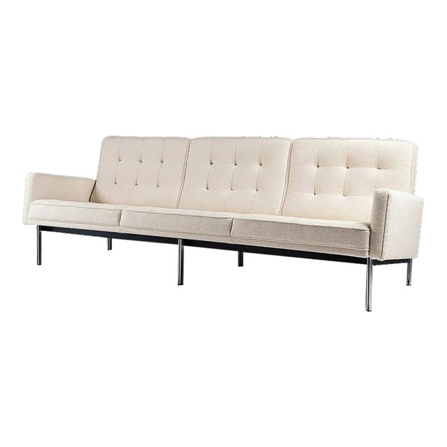 Late 20th Century Modern American Florence Knoll Parallel Bar Sofa - Relax Collection For Sale