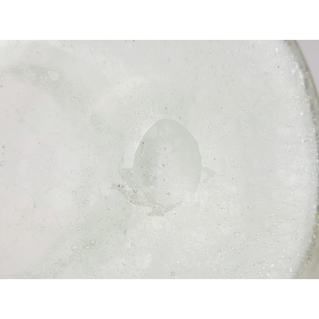 Large Clear Murano Glass Bottle from Barovier & Toso, 1960s For Sale - Image 8 of 11