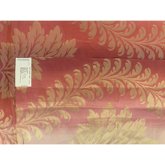 1990s 1990s Lee Jofa's "Scala Damask" Silk Blend Fabric - 28 Yards For Sale - Image 5 of 5