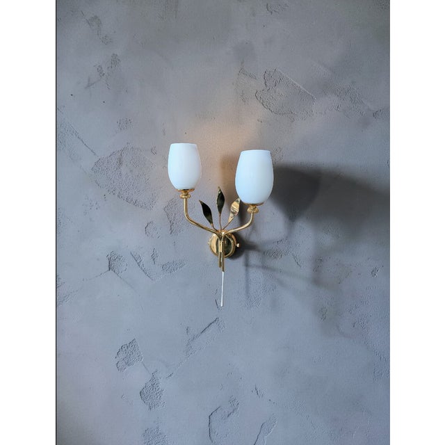 Brass Wall Light from Itsu Finland, 1950s For Sale - Image 10 of 11