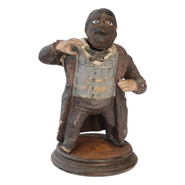 Folk Art Papier-Mâché Dickens Figure For Sale