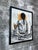 Vintage Mid Century Modern "Kristina" Wall Art Painting after Christian Bjorn Larse, Framed and Signed by the Artist....