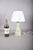 Vintage Mint Green Porcelain Table Lamp, 1950s For Sale - Image 6 of 9
