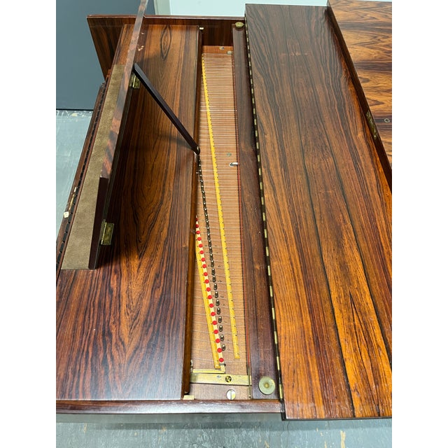Mid-Century Modern Rosewood Harpsichord, Danish Modern Style, Circa 1960s For Sale - Image 9 of 12