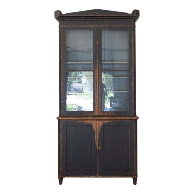 Swedish 19th Century Painted Bookcase For Sale