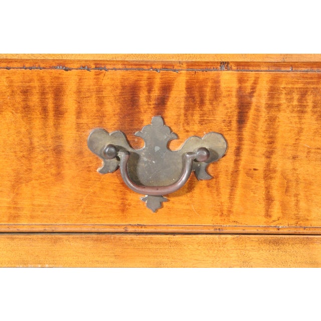 American Chippendale Tiger Maple Chest of Drawers For Sale - Image 9 of 11