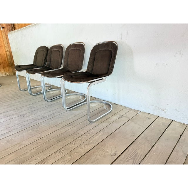 Vintage Dining Room Chairs attributed to Gastone Rinaldi, Italy, 1970s, Set of 4 For Sale - Image 13 of 18