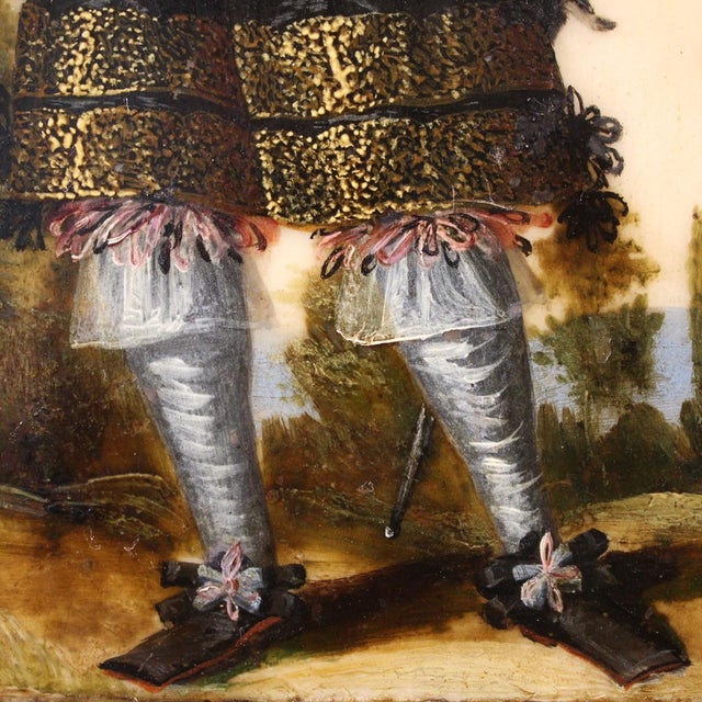 Unknown, Portrait of a South American Nobleman, 1680, Oil & Marble For Sale - Image 12 of 15