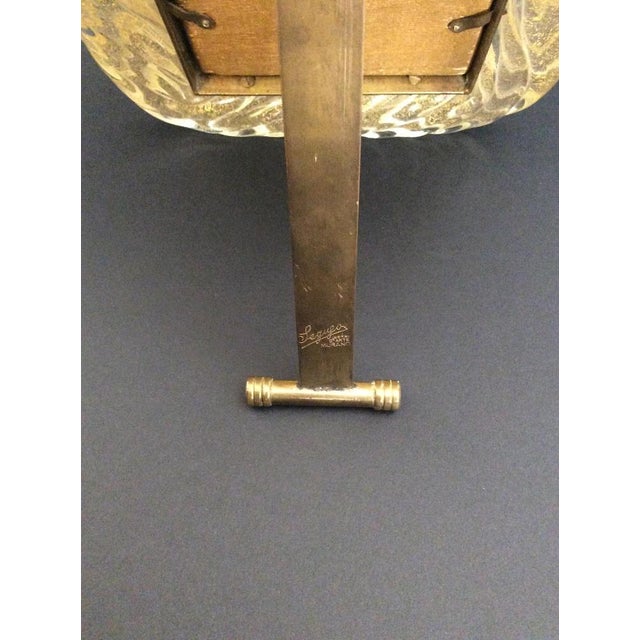 1940s Murano Glass Photo Frame with Inclusion of Gold Leaf by Flavio Poli for Seguso Vetri D'Arte, 1940s For Sale - Image 5 of 8