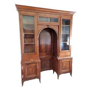 Veneto Bridge Bookcase in Walnut, 1810 For Sale
