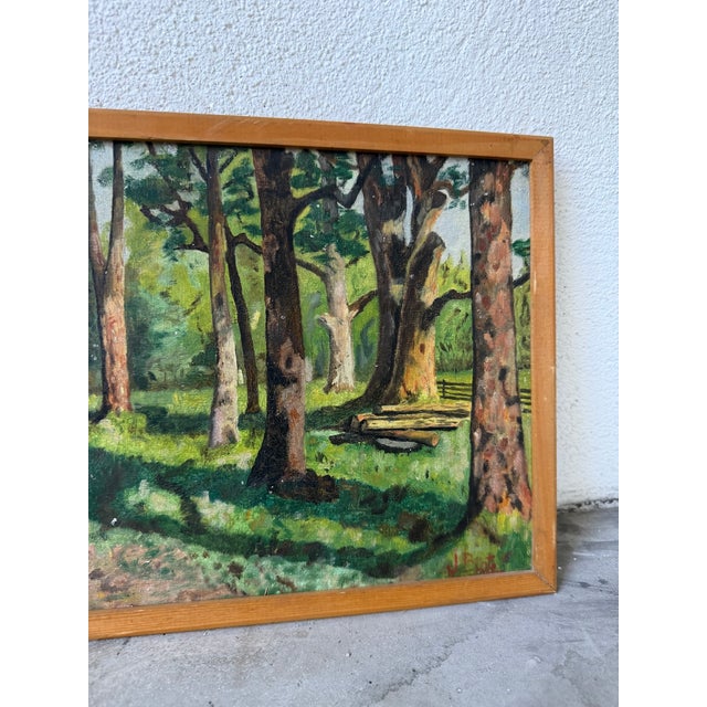 J. Biot, Small Oil Painting, 1950s, Oil Painting, Framed For Sale - Image 4 of 15
