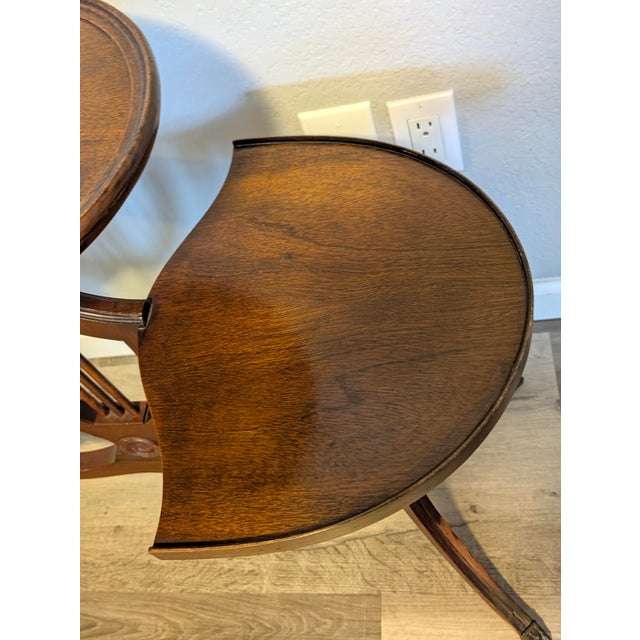 Brown Vintage Mersman Mahogany 3 Tied Table Beautiful For Sale - Image 8 of 13