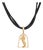 Carrera Y Carrera Horse Diamond Necklace 18k Gold Leather Chain Jewelry 2000s For Sale