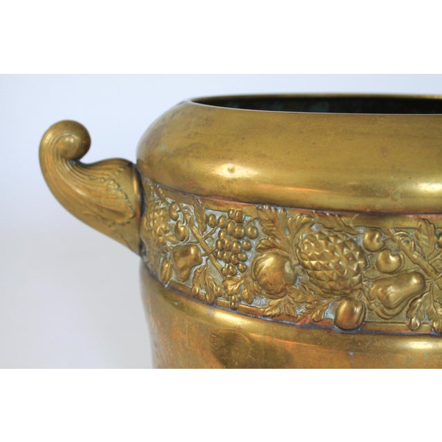 Antique Brass Jugendstil Lidded Wine Bowl For Sale - Image 12 of 12