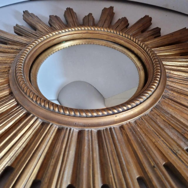 Sun Wall Mirror, 1960s For Sale - Image 4 of 10