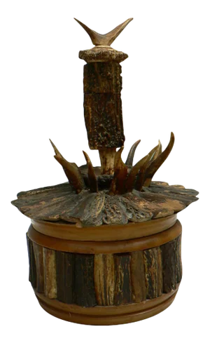Cabin Decor Antler Humidor Ca. 1890/1900