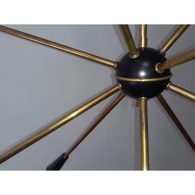 12-Light Sputnik Ceiling Light from Stilnovo For Sale - Image 9 of 18
