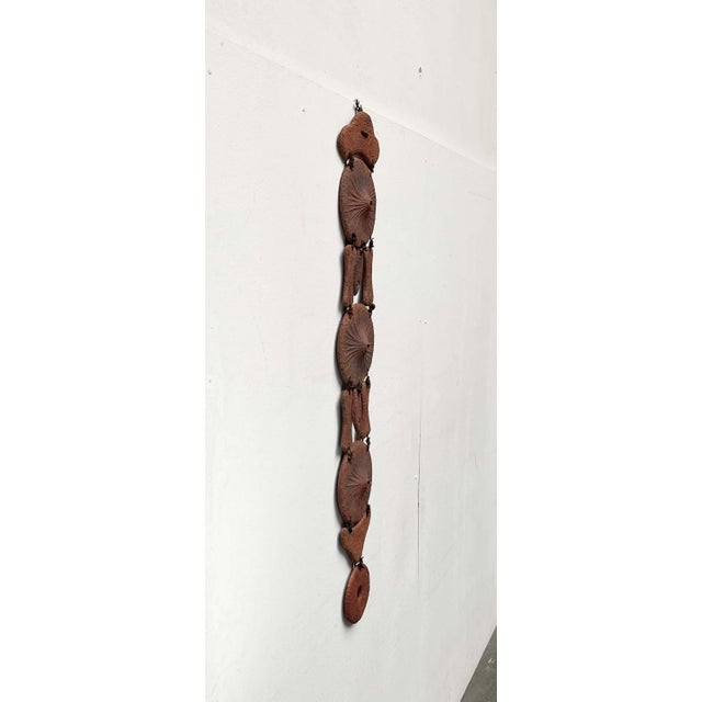 Mid-Century Modern Brutalist Danish Studio Pottery Wall Hanger from Clara Helmich, 1979 For Sale - Image 17 of 18