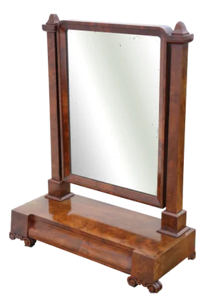 Antique Regency Dressing Table Mirror in Mahogany, 1800s