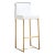 Furnish your kitchen or bar area in contemporary style with the Denmark counter stool. The gold solid stainless steel...