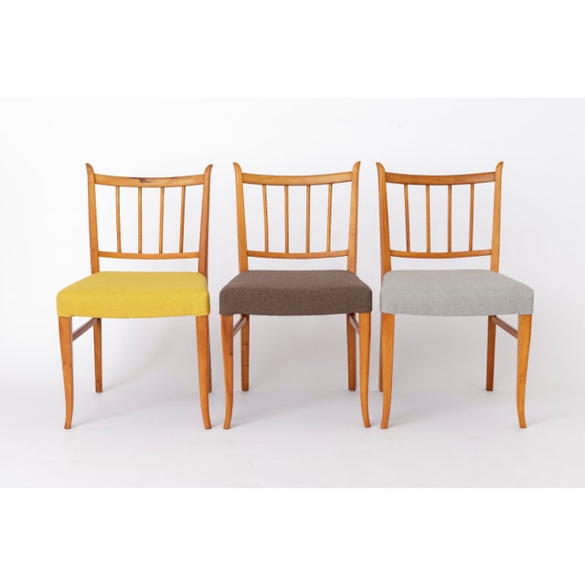 Vintage Beech Dining Chairs, 1960s, Set of 4 For Sale - Image 4 of 12