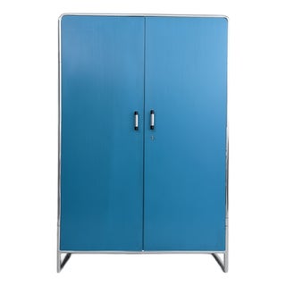 Bauhaus Tubular Steel B 101 Wardrobe by Hermann John Hagemann for Thonet, 1930s For Sale