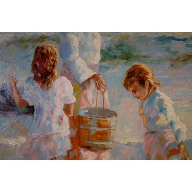 L Williams - Oil on Canvas - 32 1/2" H x 28 1/2" W About the Painting This evocative coastal scene captures a quiet,...