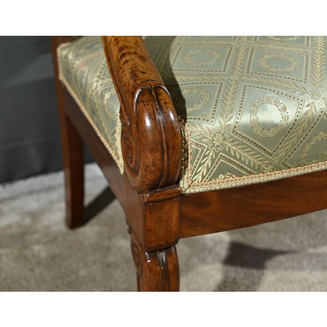 Set of Armchairs with Mahogany Crosses, Early 19th Century For Sale - Image 17 of 18