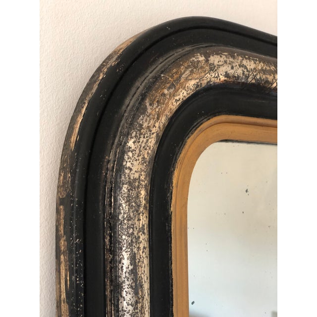 French Antique French Louis Philippe Silvered Giltwood Mirror – Late 19th Century For Sale - Image 3 of 10